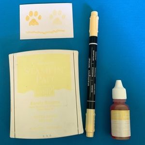 Stampin Up! Barely Banana Classic Stampin ink pad with refill ink and marker